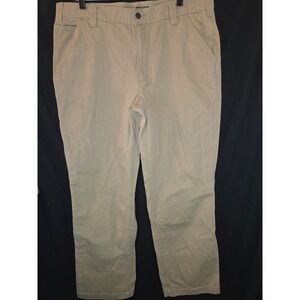 Carhartt Relaxed Fit Work Pants Khaki Men's 38x32 Canvas Cargo‎ Carpenter